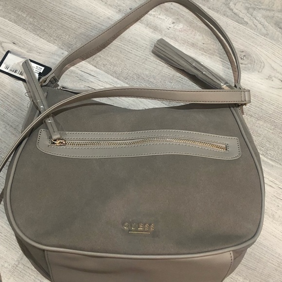 NWT Guess Crossbody Bag Grey - Picture 8 of 16